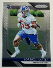 2018 Panini Prizm Football RC Rookie #262 Lorenzo Carter New York Giants