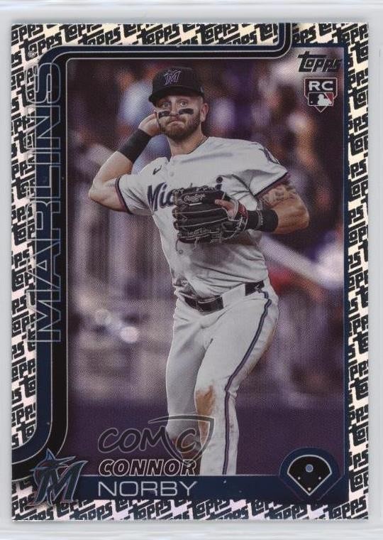 2025 Topps Series 1 Topps Foil Pattern Connor Norby #132 1ih4