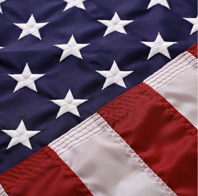 American Flag Embroidered 8x12 FT Outdoor Heavy Duty Sewn Stripes Stars Yard