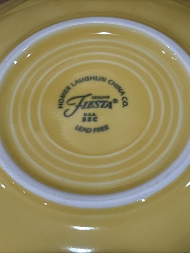 Fiesta Saucer Plates 6" Set of 4 Yellow - Picture 8 of 8