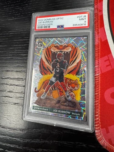 2022 Donruss Optic Joe Burrow Downtown PSA 9 #DTJB Bengals SSP Case Hit