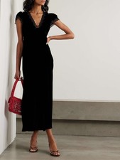 RIXO Clarice Velvet Midi Dress size XXS