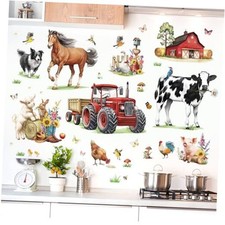 Farm Animal Wall Decals Horse Cow Farmhouse Truck Wall Stickers Bedroom