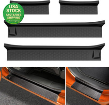 Door Sill Guards Kit for 2018-2026 Jeep Wrangler JL Gladiator JT 4 Door Black