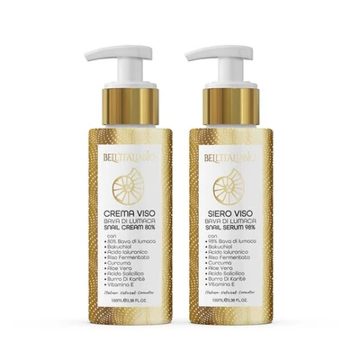 Siero e Crema Viso Bava di Lumaca 2x100ml BELL'ITALIABIO BELLITALIABIO