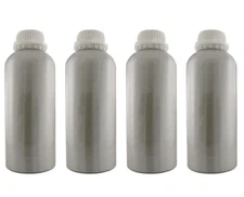 16 fl oz (500ml) Industrial Aluminum Bottle with Seal and Locking Cap (Set of 4)