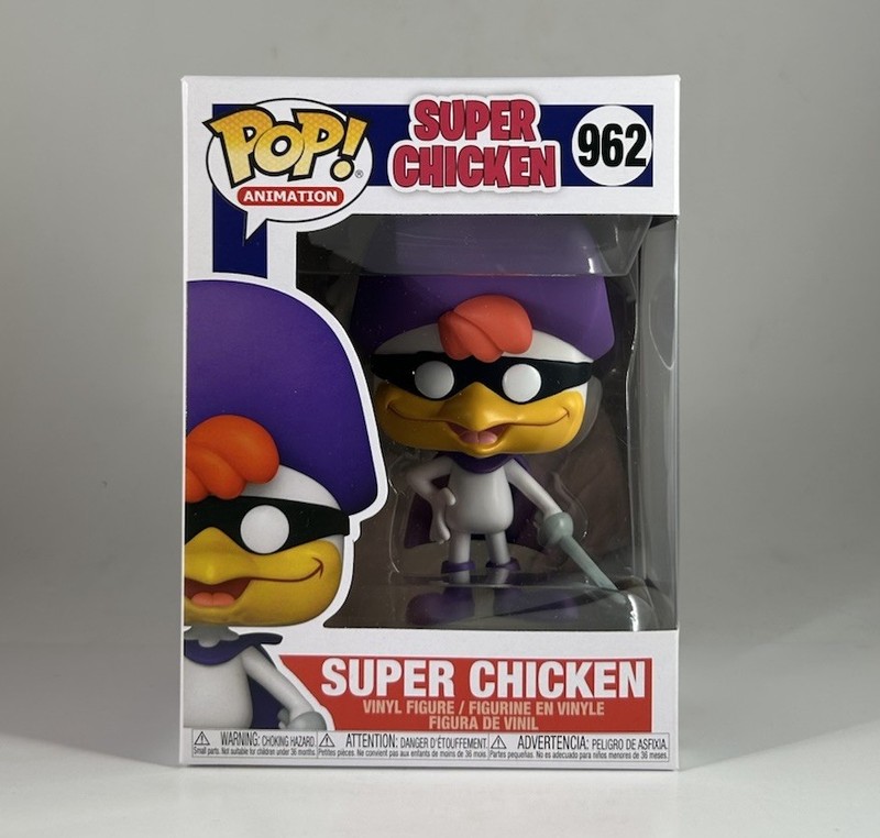 Funko POP! SUPER CHICKEN #962 Vinyl Figure Retro Animation (NEW)