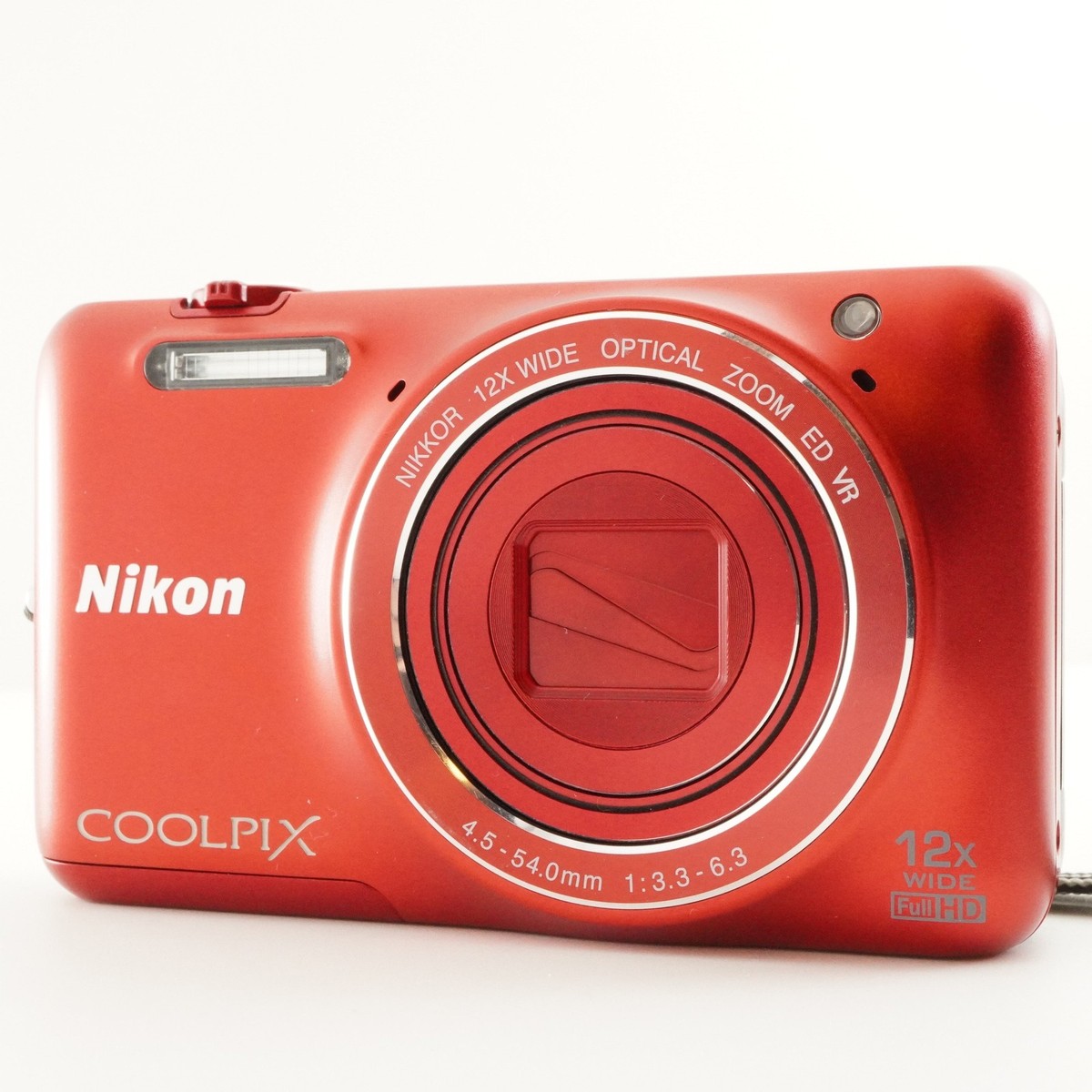 Nikon COOLPIX S6600 Red With 4GB SDHC Card Digital Camera from