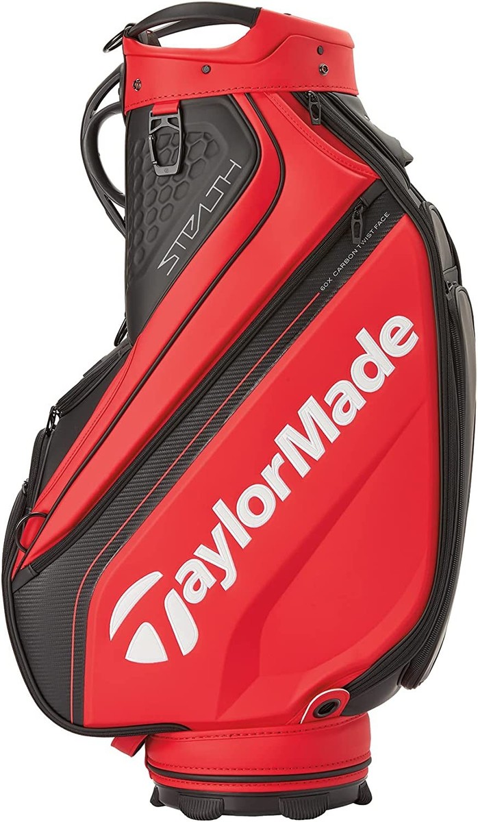 NEW TaylorMade 2022 Stealth Tour Staff Bag - Red & Black | eBay