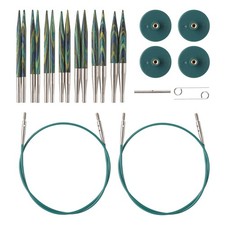 Knit Picks Options 2-3/4 Short Tip Interchangeable Wood Knitting Needle Set