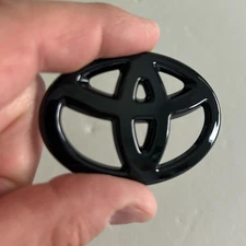 Toyota Steering Wheel Emblem Black Logo Badge Corolla Camry 4Runner Highlander