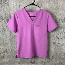 Figs Scrub Top Catarina Shirt Small Electric Orchid Medical Short Sleeve Womens