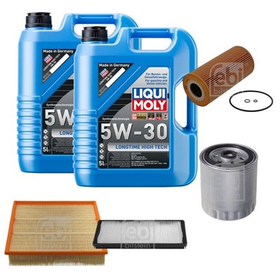 FEBI Inspektionspaket 10L LIQUI MOLY 5W-30 Longtime High Tech für Mercedes
