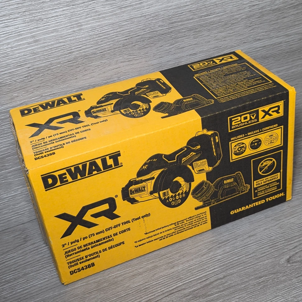 DEWALT 20V XR Brushless Lithium-Ion Cordless 3" Cut-Off Bare Tool Only DCS438B - Image 2 of 4
