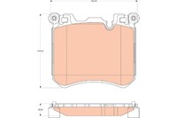 Bremsbelagsatz FÜR BMW X5 (F15, F85), BMW X6 (F16, F86) - TRW GDB1826