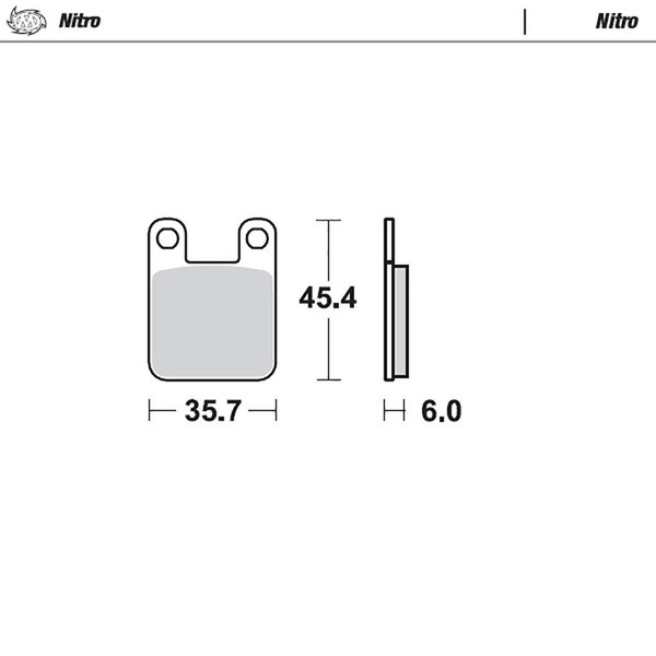 Moto-Master Bremsbelag Nitro Ohne Abe (FüR: Ktm Sx 65 Lc 2T 00-01 Vorne )-image