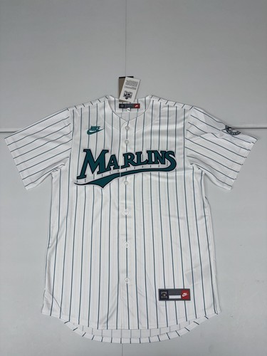 Nike Miami Marlins Coopertown Collection Throwback White Jersey Pick Size NWT