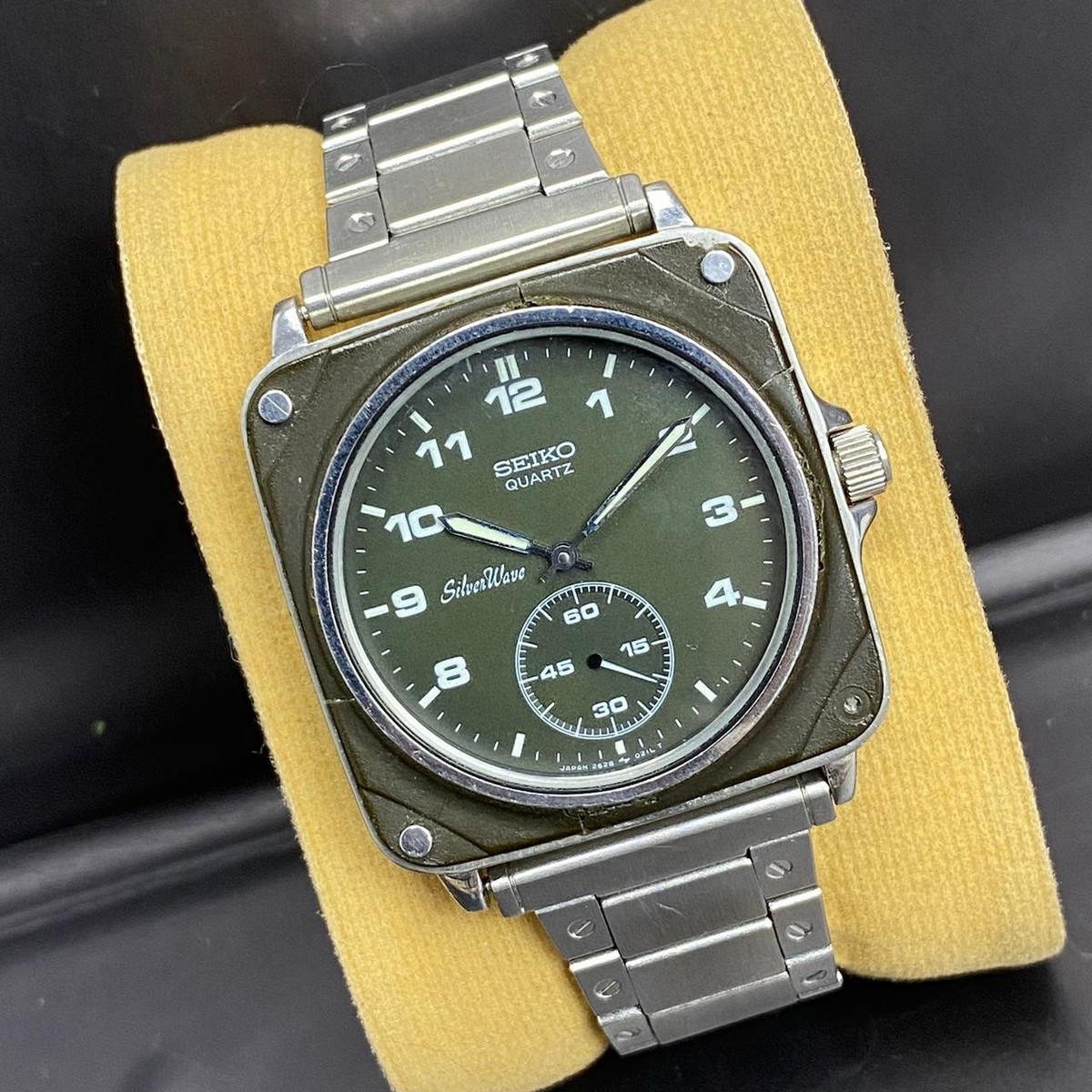 Rare Seiko Silverwave The First Cockpit 2628-004A Black Dial