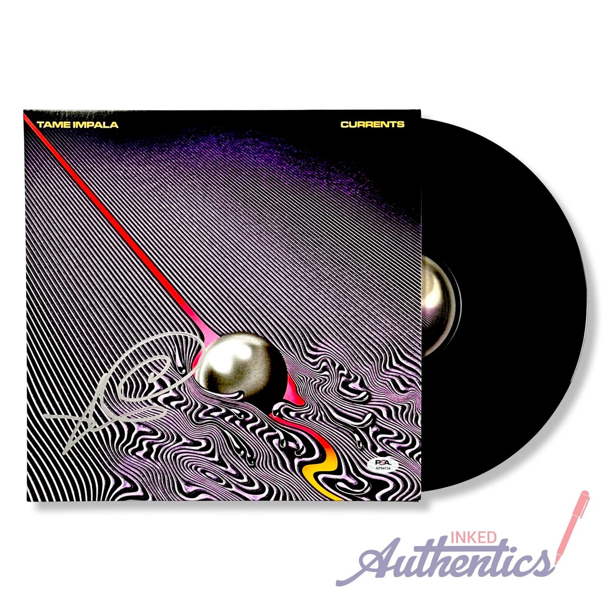 Tame Impala Signed Autographed Vinyl LP “Currents” PSA/DNA