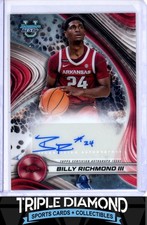 2024-25 Bowman University Best Billy Richmond III Autograph Auto Arkansas G783