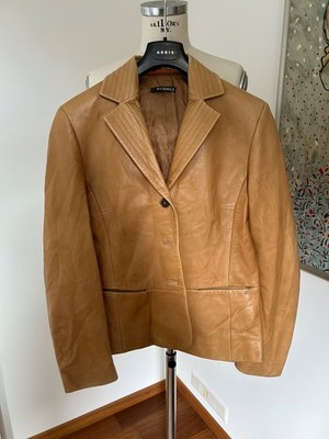 St. Emile Blazer Leder cognac Gr. 38
