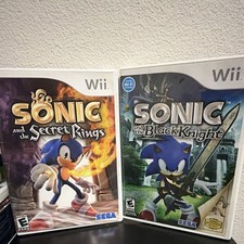 Sonic & the Black Knight & Sonic and the Secret Rings Nintendo Wii 2-Pack CIB