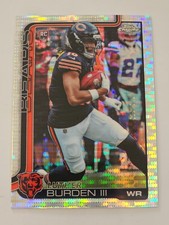 2025 Topps Chrome Football NFL Luther Burden III Pulsar #334 RC - Chicago Bears