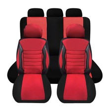 Schonbezüge Sitzschoner Sitzbezüge für Hyundai H-1 Travel Starex H100 Rot 5Sitz