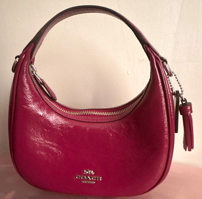 Coach Carmen mini Crossbody bag, Detachable Strap Silver