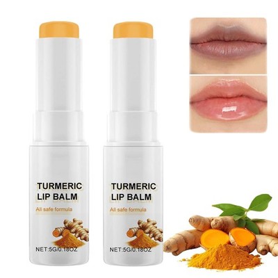 Lip Lightening for Dark Lips, Turmeric Lip Balm, Moisturizing Lip Care for Dr...