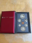 1986 Royal Canadian Mint 7-coin, double dollar proof set with 50% silver dollar
