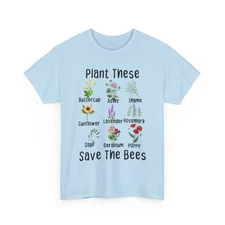 Save the Bees Shirt, Plant These Save The Bees Beekeeper Beekeeping T-Shirt