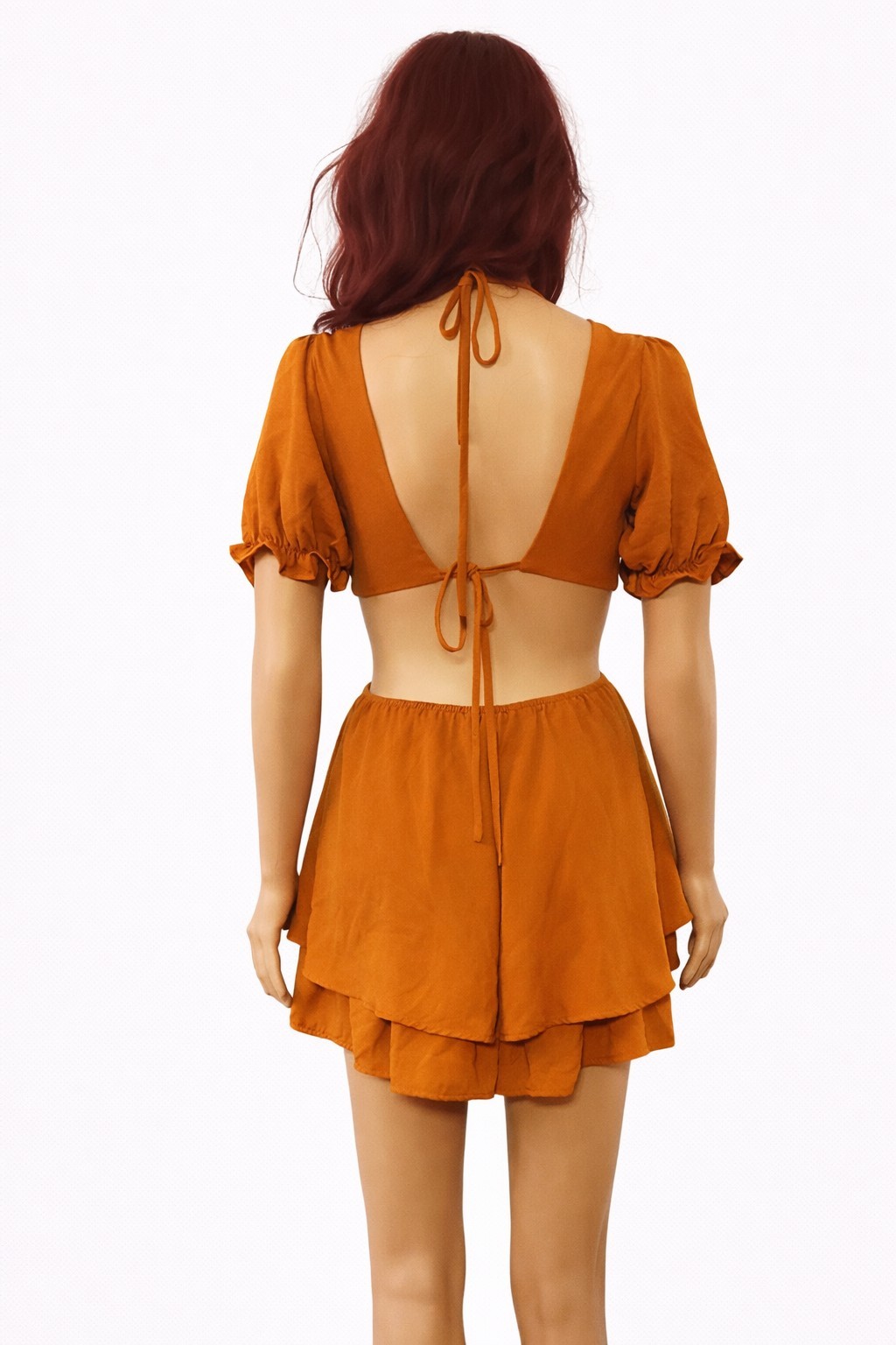 Orange romper size medium - image 2