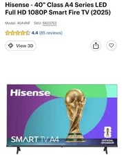 Hisense - 40" Class A4 Series LEDFull HD 1080P Smart Fire TV