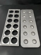 Vintage Vitantonio Ravioli Pasta Maker In Original Box Pewter Retro Kitchen