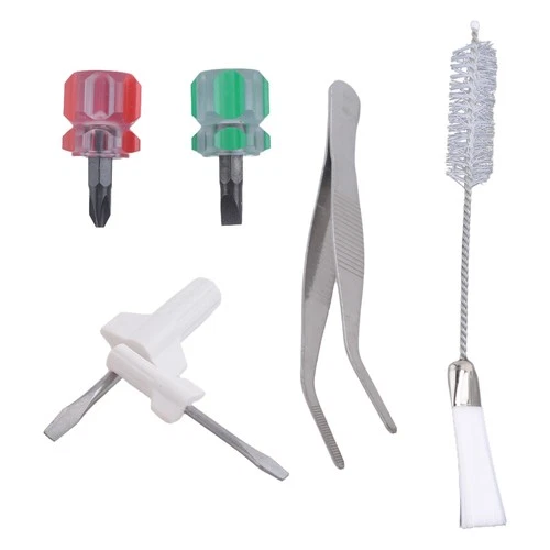 6 Teiliges NäHen Maschinen Reinigung Set mit Pinzette, DoppelköPfiger Fusse9861