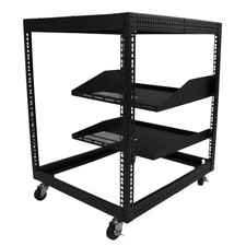 12U Open Frame Server Rack, 23''-40'' Adjustable Depth, Free Standing or Wall...