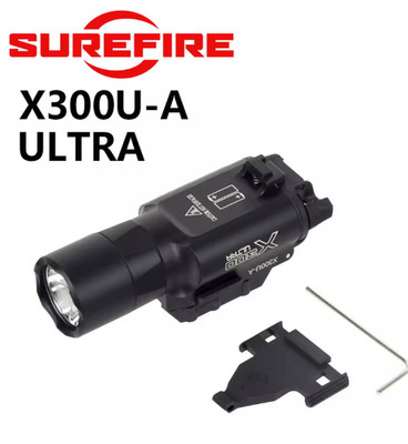X300 Ultra High-Output 1000LM Tactical Rail Handgun Flashlight - Metal Black