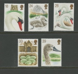 GREAT BRITAIN 1473-1477, 1993 SWANNERY, MNH (GB6879)