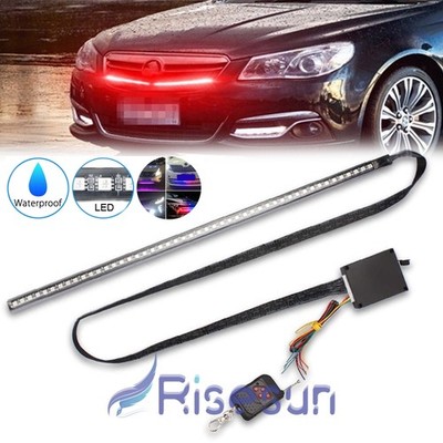 22inch RGB Knight Rider Scanner Light Strip 48 LED Car Flash Strobe Grille Light