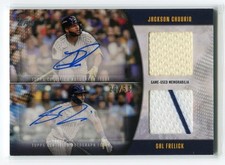 JACKSON CHOURIO / SAL FRELICK 2025 Topps Update #MLMDA2-CF DUAL AUTO RELIC 22/50