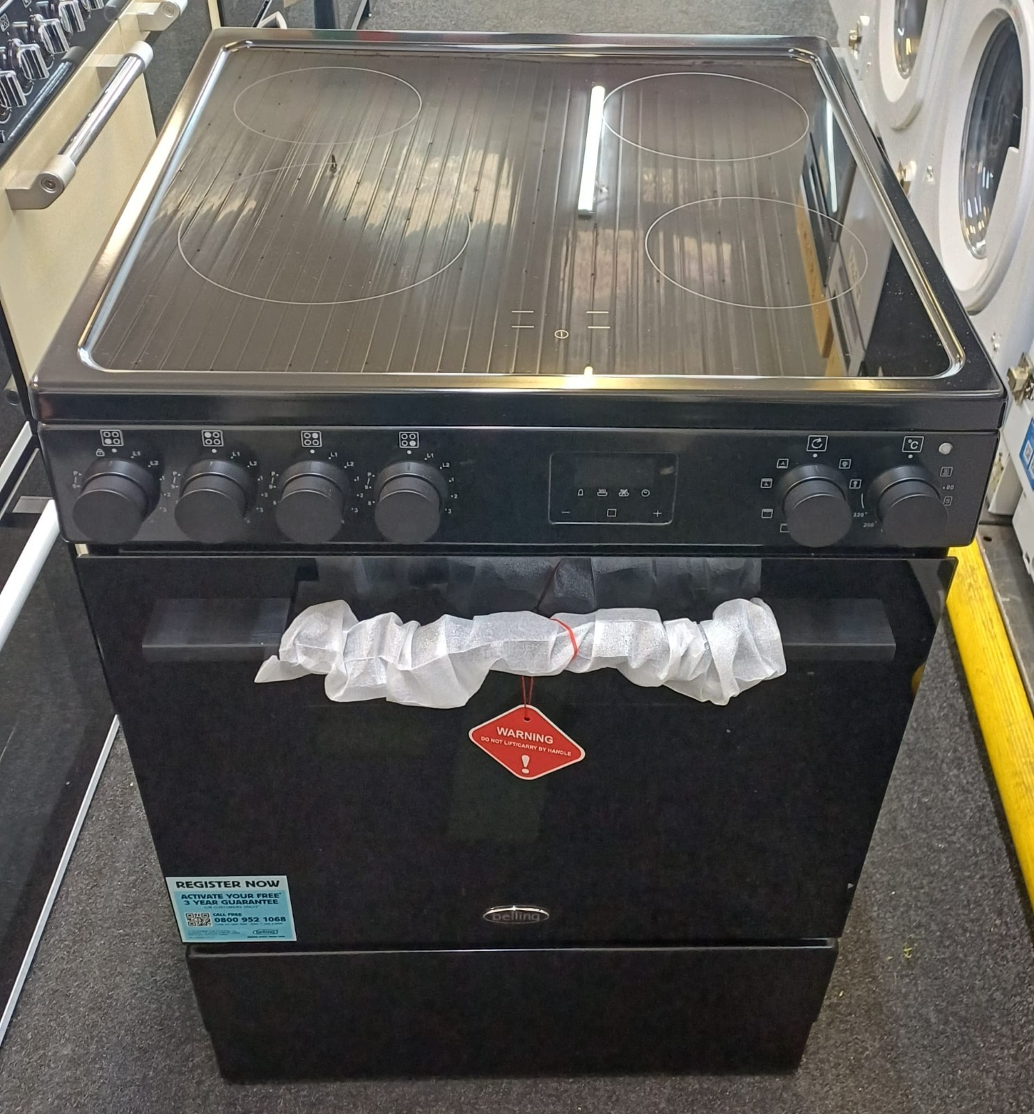 Belling FSA Vision 60Ei Single Oven Induction Cooker In Black