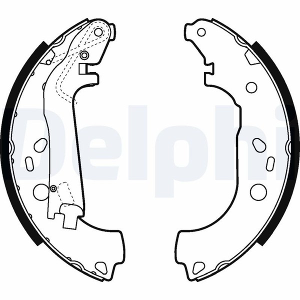 Bremsbackensatz Delphi LS2014 FüR Fiat Peugeot Fiorino CitroËN Qubo Multijet JTD-image