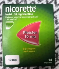 Nicorette 10mg Nicotine Invisi Patch - 14 Count New! Long Exp