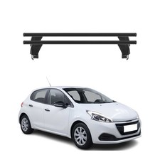 Menabo Dachträger Grundtäger für Peugeot 208 2015-2019 FL 50kg Alu Schwarz 2 tlg