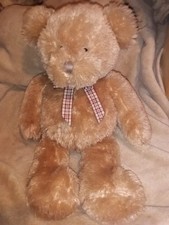 Pre Owned Plush Teddy Bear Color Brown About 17 Tall .Brand Unknown