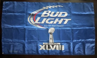 Bud Light Super Bowl XLVIII Flag Official Beer Sponsor NFL 3'x5'