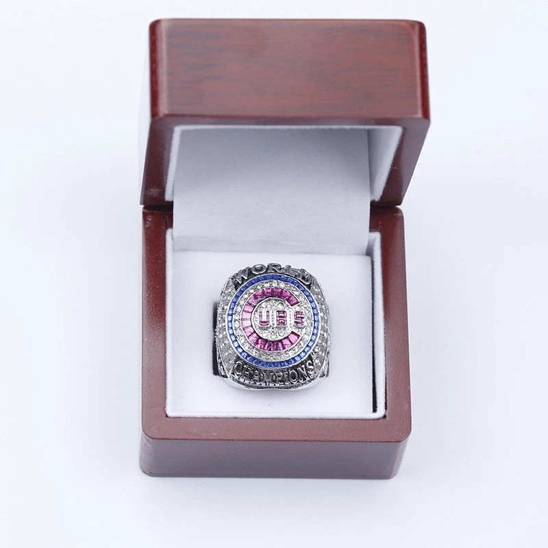 Anillo de Campeonato Serie Mundial Chicago Cubs 2016 con caja Foto 2 de 4