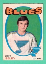 (1) BRIT SELBY 1971-72 O-PEE-CHEE  # 226  BLUES  VG  CARD (M2943)