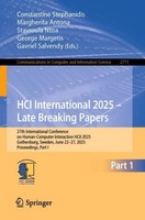 Hci International 2025 - Late Breaking Posters Constantine Stephanidis